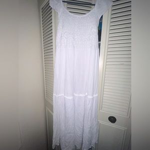 White dress knit detail in the front additional stretch in the back